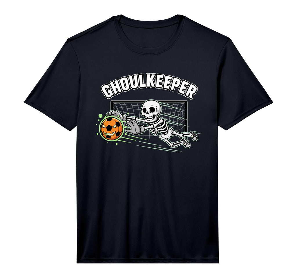 Ghoulkeeper Skeleton Goalie Halloween T-Shirt - Trendy Graphic for Adults - T-Shirt, Sweatshirt, Hoodie