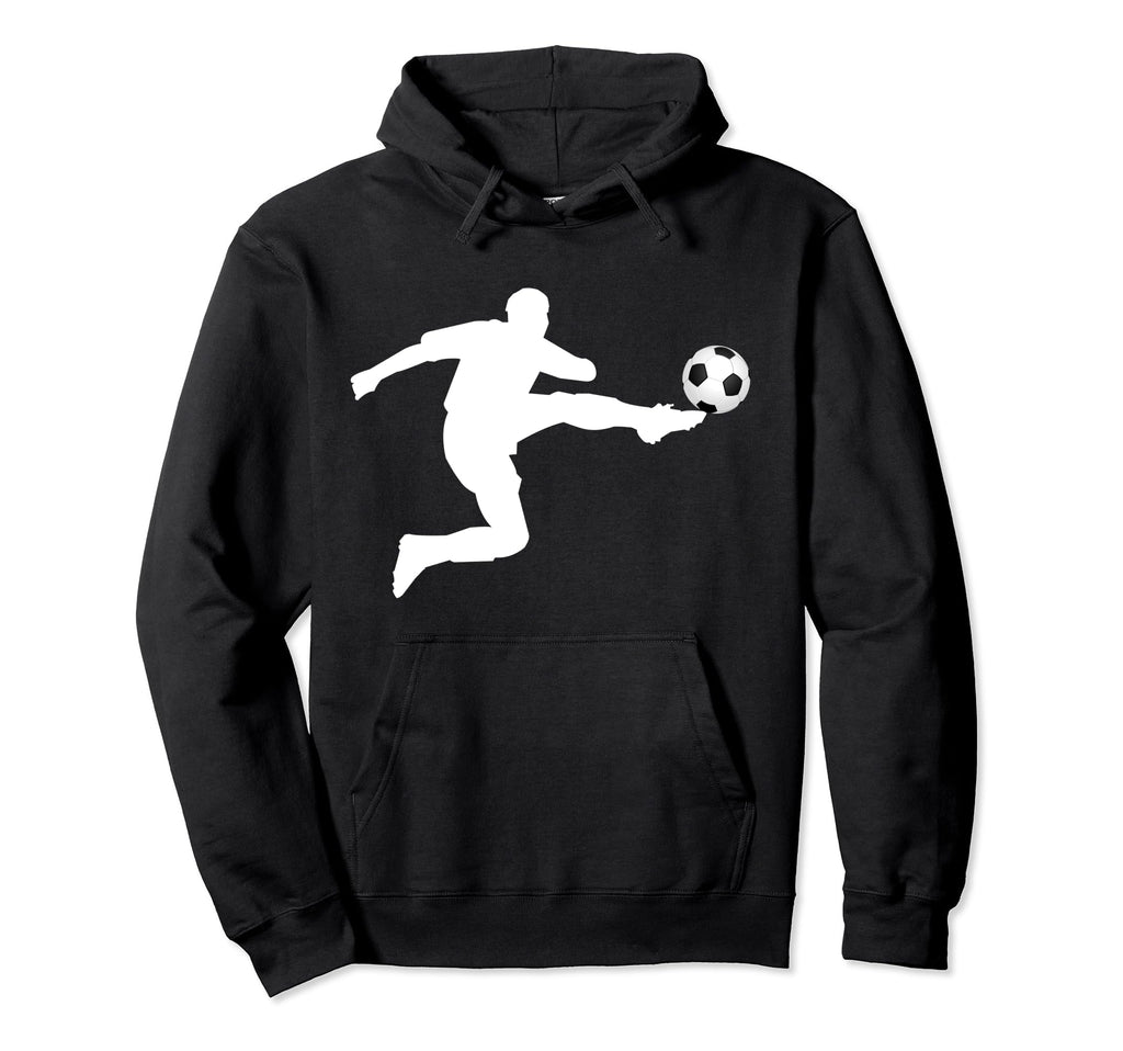 Soccer Striker Silhouette Hoodie - Graphic Print Men Women - T-Shirt, Sweatshirt, Hoodie