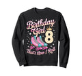 Birthday 8 Roller Skating 8Th Sweatshirt - Minimalist Print Men Women - T-Shirt, Sweatshirt, Hoodie