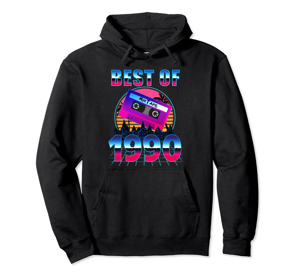 Best 1990 34 Years Old Cassette Hoodie - Casual Everyday Wear for Adults - T-Shirt, Sweatshirt, Hoodie