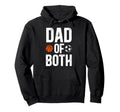Dad Both Soccer Basketball Dad Ballers Hoodie - Aesthetic Graphic Unisex - T-Shirt, Sweatshirt, Hoodie