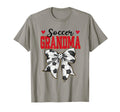 Soccer Grandma Bow Leopard Soccer T-Shirt - Minimalist Print Men Women - T-Shirt, Sweatshirt, Hoodie