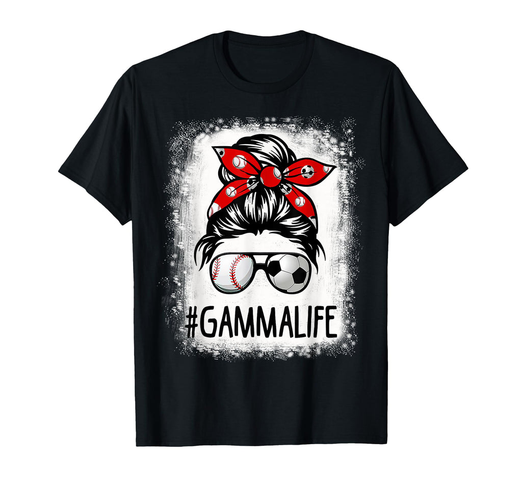 Bleached Gamma Life Soccer Messy T-Shirt - Aesthetic Graphic for Adults - T-Shirt, Sweatshirt, Hoodie