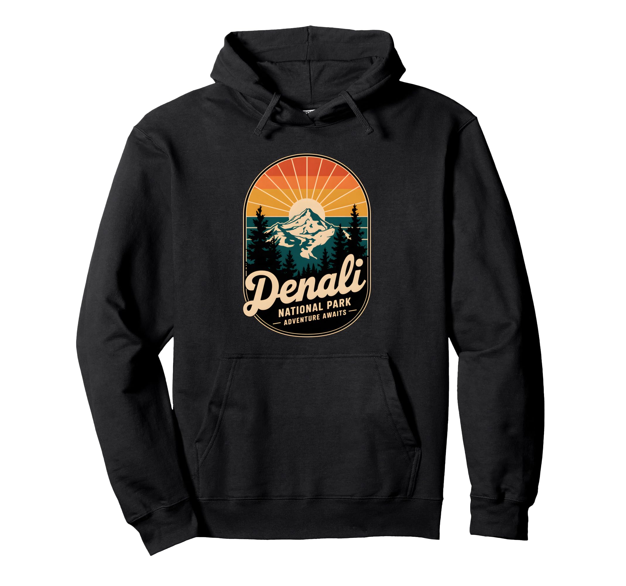 Denali National Park Adventure Awaits Hoodie - Graphic Print Men Women - T-Shirt, Sweatshirt, Hoodie