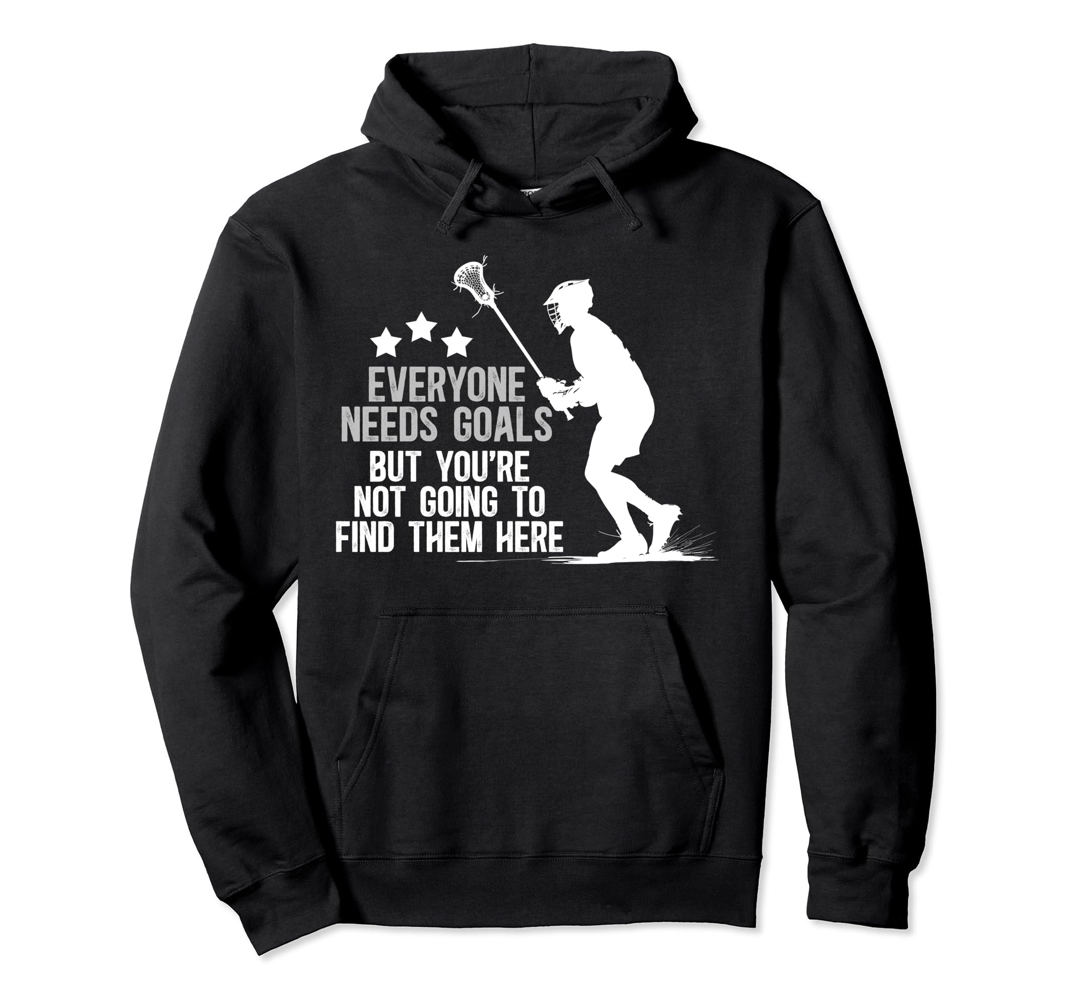 Lacrosse Keeper Funny Lacrosse Hoodie - Minimalist Print Men Women - T-Shirt, Sweatshirt, Hoodie