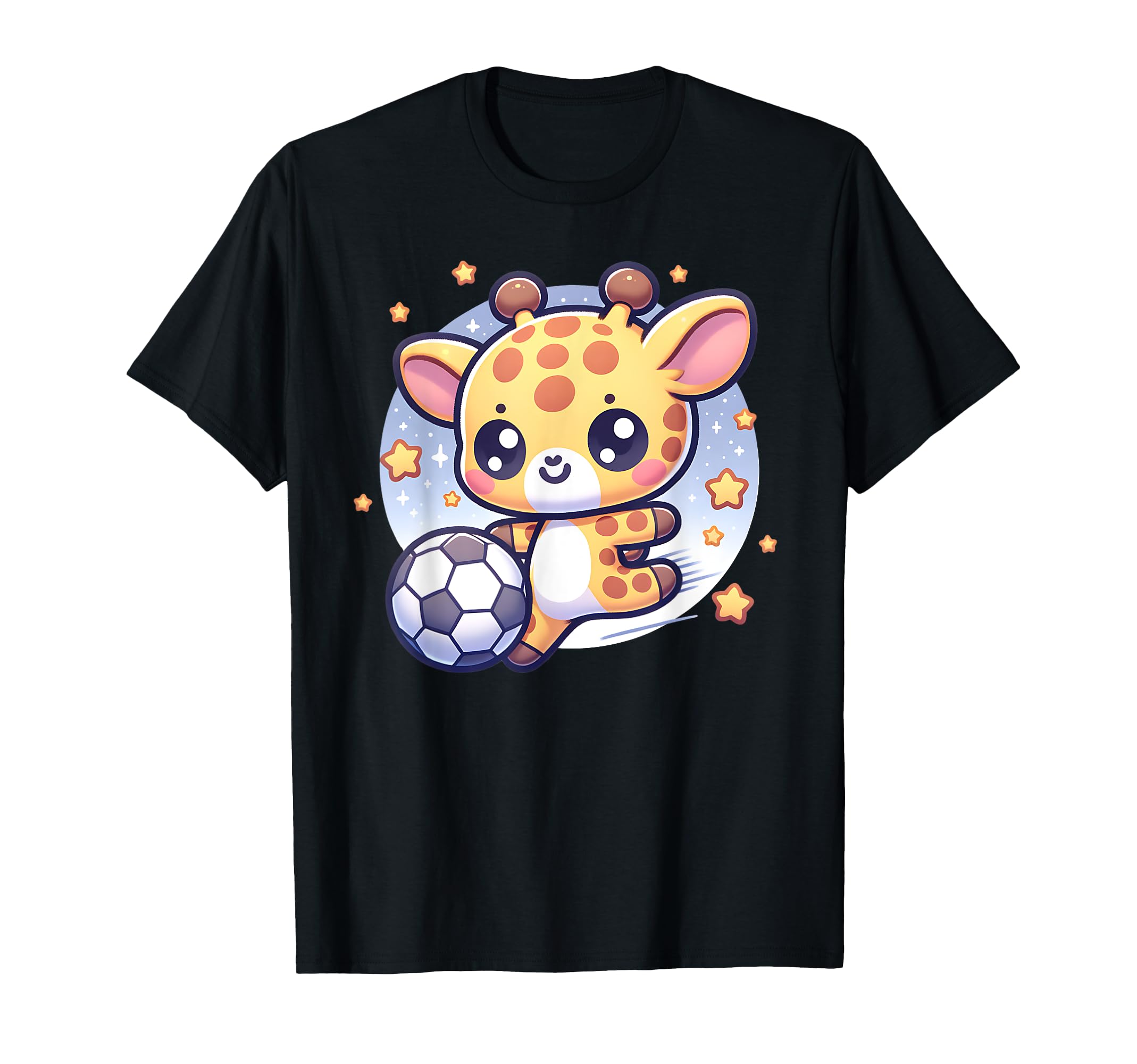 Giraffe Soccer Player Kicking Soccer T-Shirt - Streetwear Style for Adults - T-Shirt, Sweatshirt, Hoodie