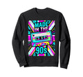 90S Cassette Tape Geometric Sweatshirt - Fun Novelty Design Men Women - T-Shirt, Sweatshirt, Hoodie