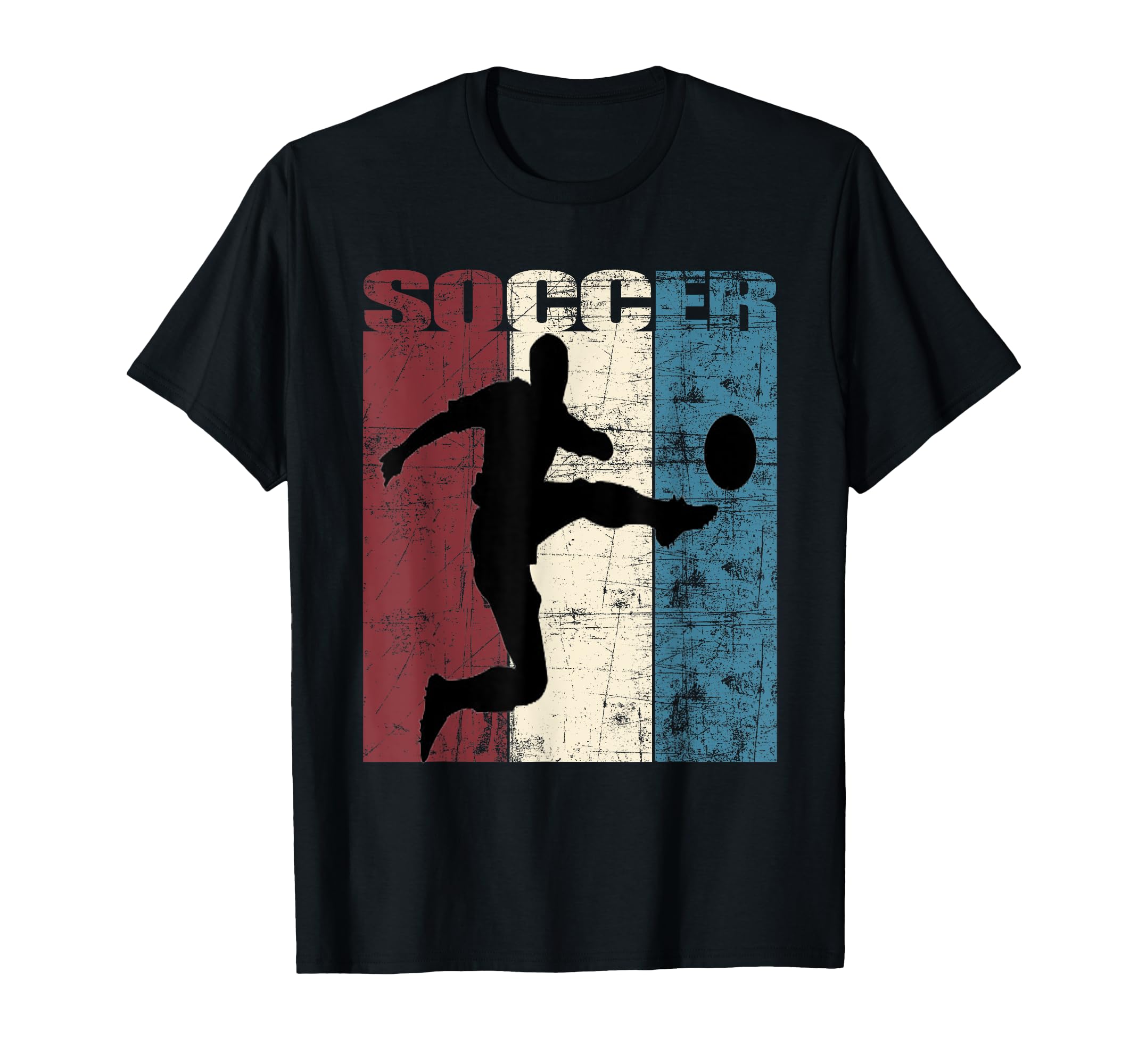Soccer Player Distressed Football T-Shirt - Novelty Apparel Men Women - T-Shirt, Sweatshirt, Hoodie