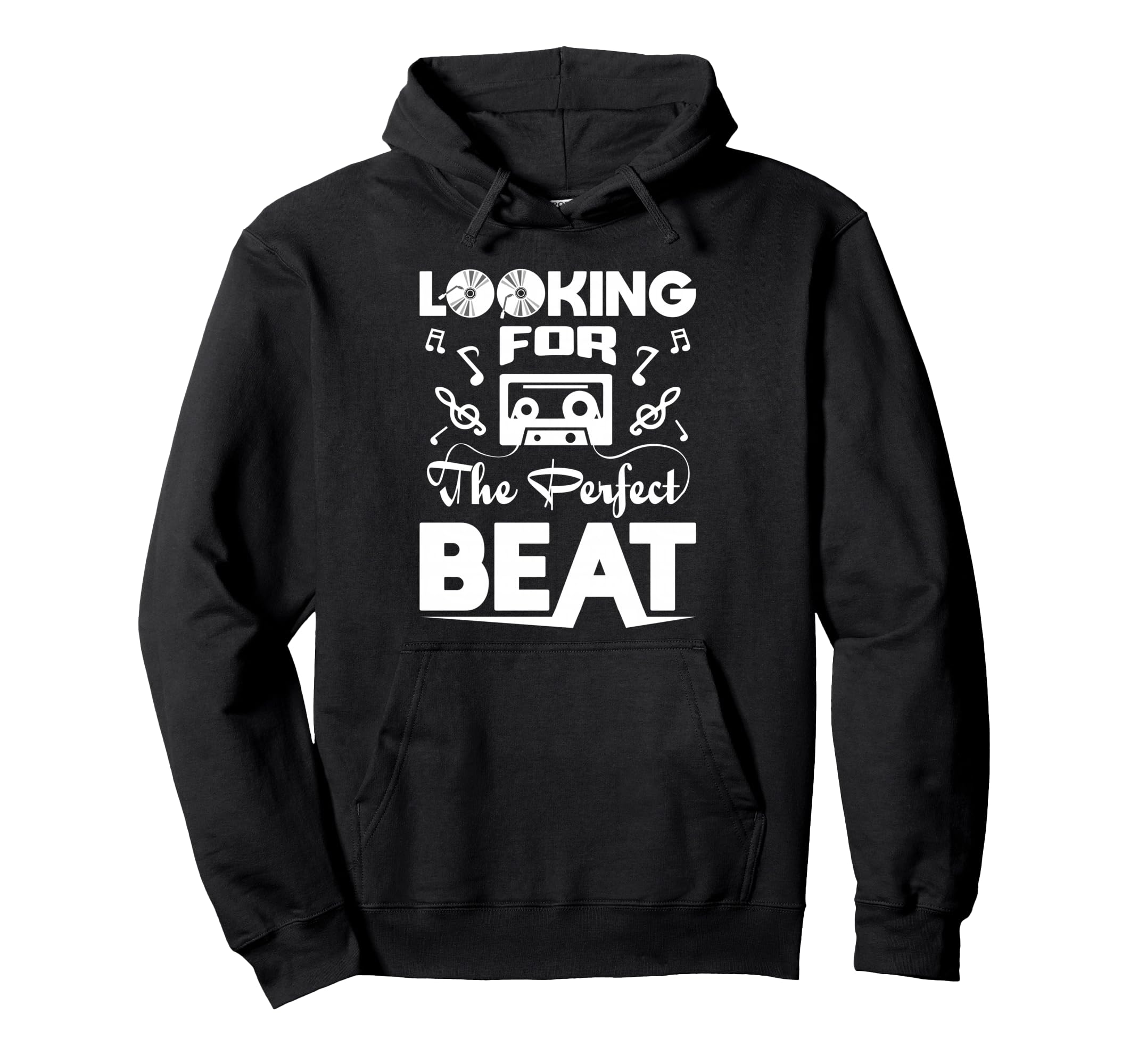 Looking Beat Tape Audio Cassette Hoodie - Graphic Print for Adults - T-Shirt, Sweatshirt, Hoodie