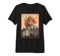 Funny Soccer Ball Giant Cat Japanese Art T-Shirt - Custom Art Print Unisex - T-Shirt, Sweatshirt, Hoodie