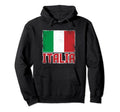 Italia Italy Flag Country Italian Hoodie - Casual Everyday Wear Men Women - T-Shirt, Sweatshirt, Hoodie