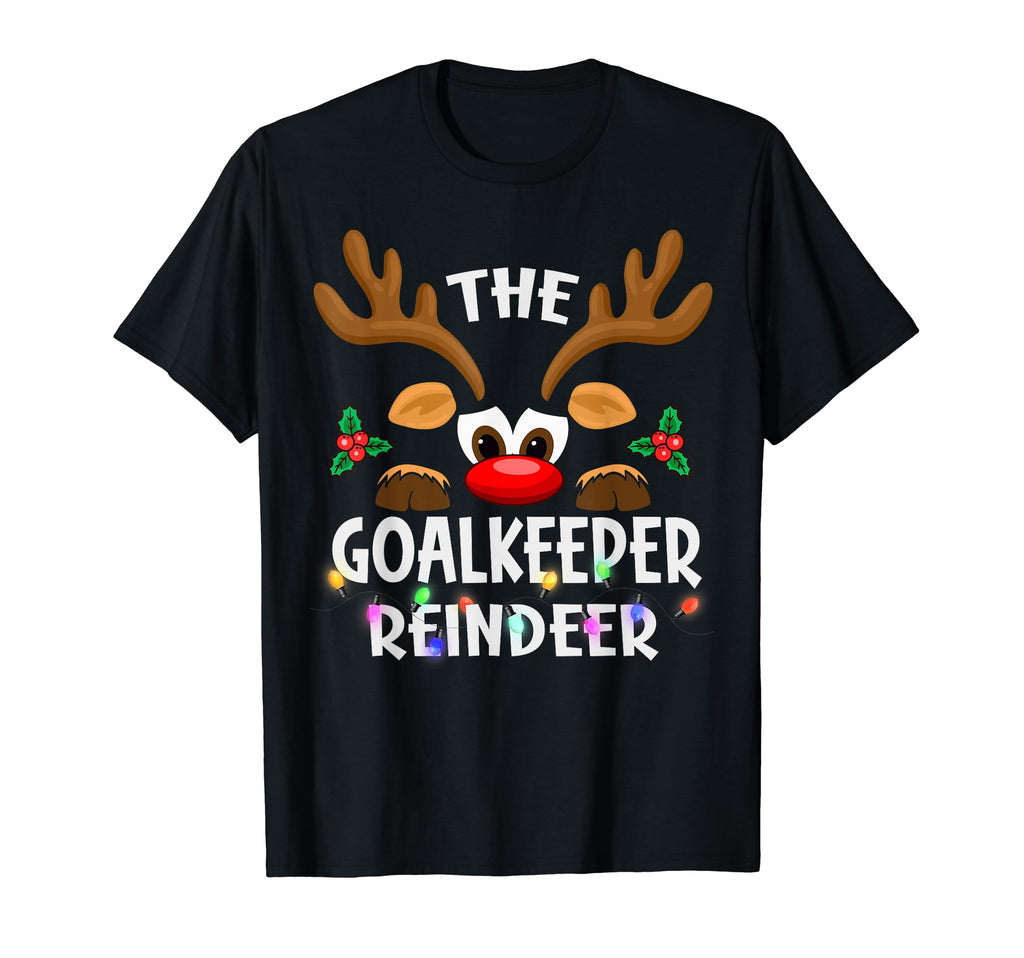 Goalkeeper Reindeer T-Shirt - Casual Everyday Wear Men Women - T-Shirt, Sweatshirt, Hoodie