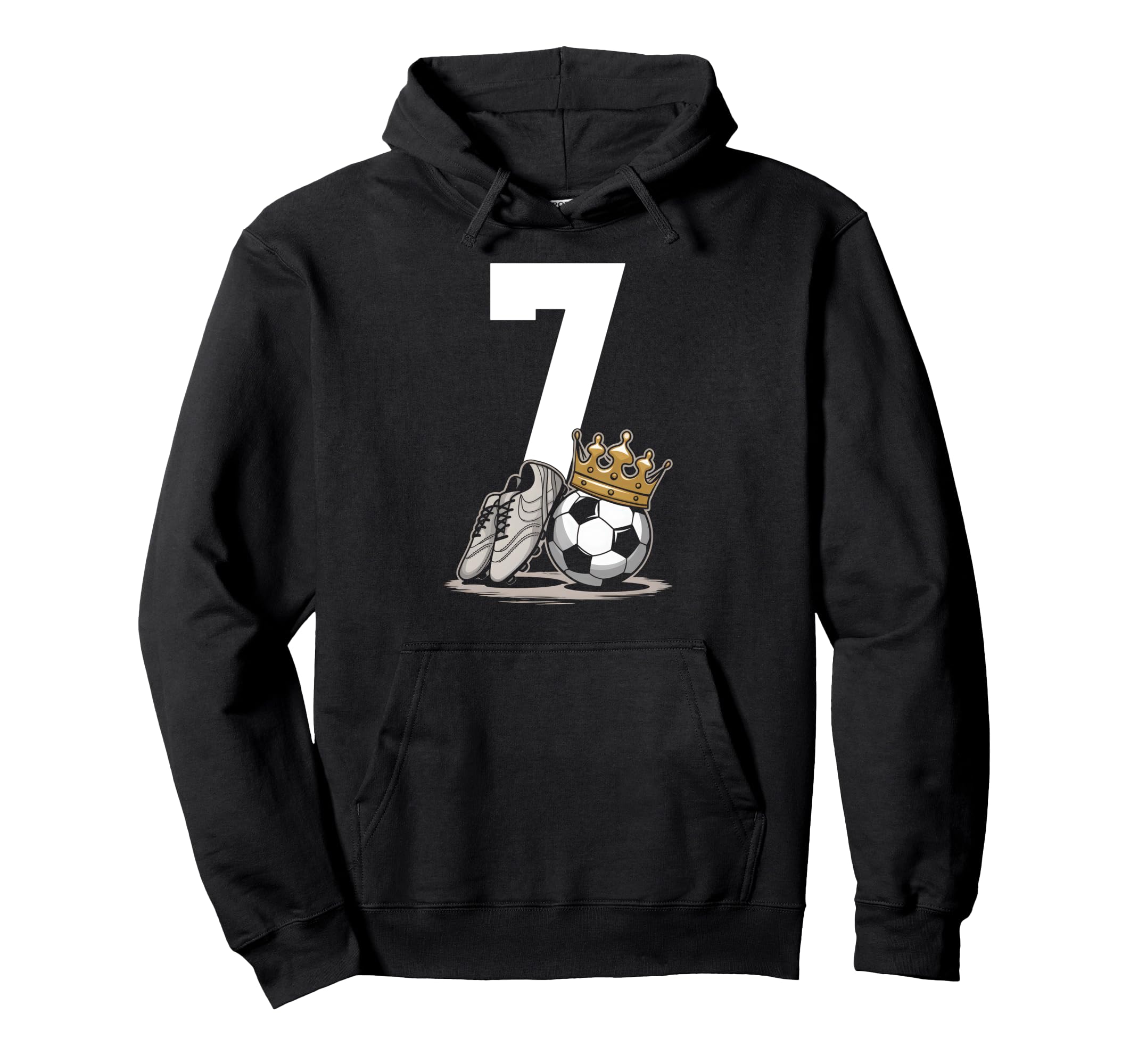 7 Soccer Birthday Gift Soccer Fan Sports Hoodie - Unique Graphic Unisex - T-Shirt, Sweatshirt, Hoodie