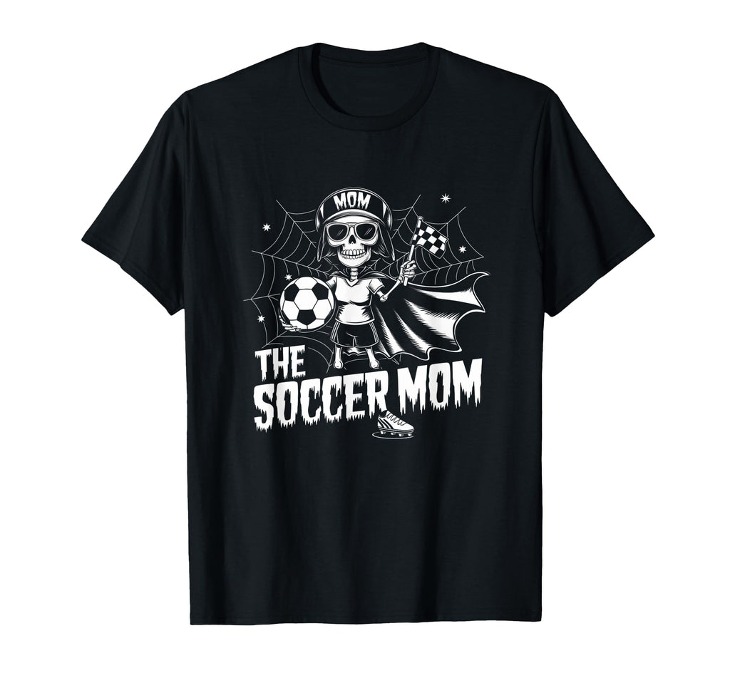 Soccer Mom Skeletton Halloween T-Shirt - Aesthetic Graphic for Adults - T-Shirt, Sweatshirt, Hoodie