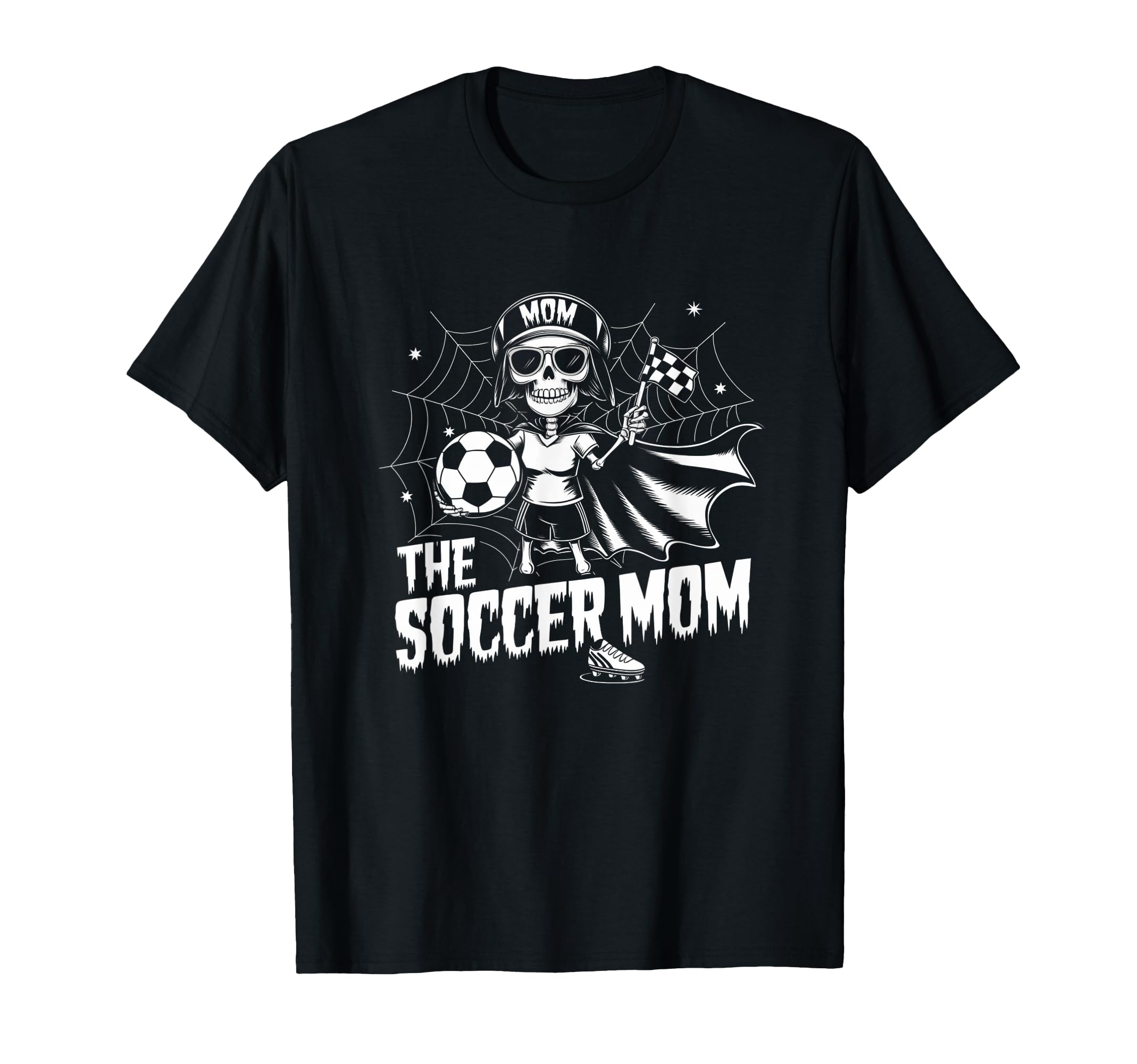 Soccer Mom Skeletton Halloween T-Shirt - Aesthetic Graphic for Adults - T-Shirt, Sweatshirt, Hoodie