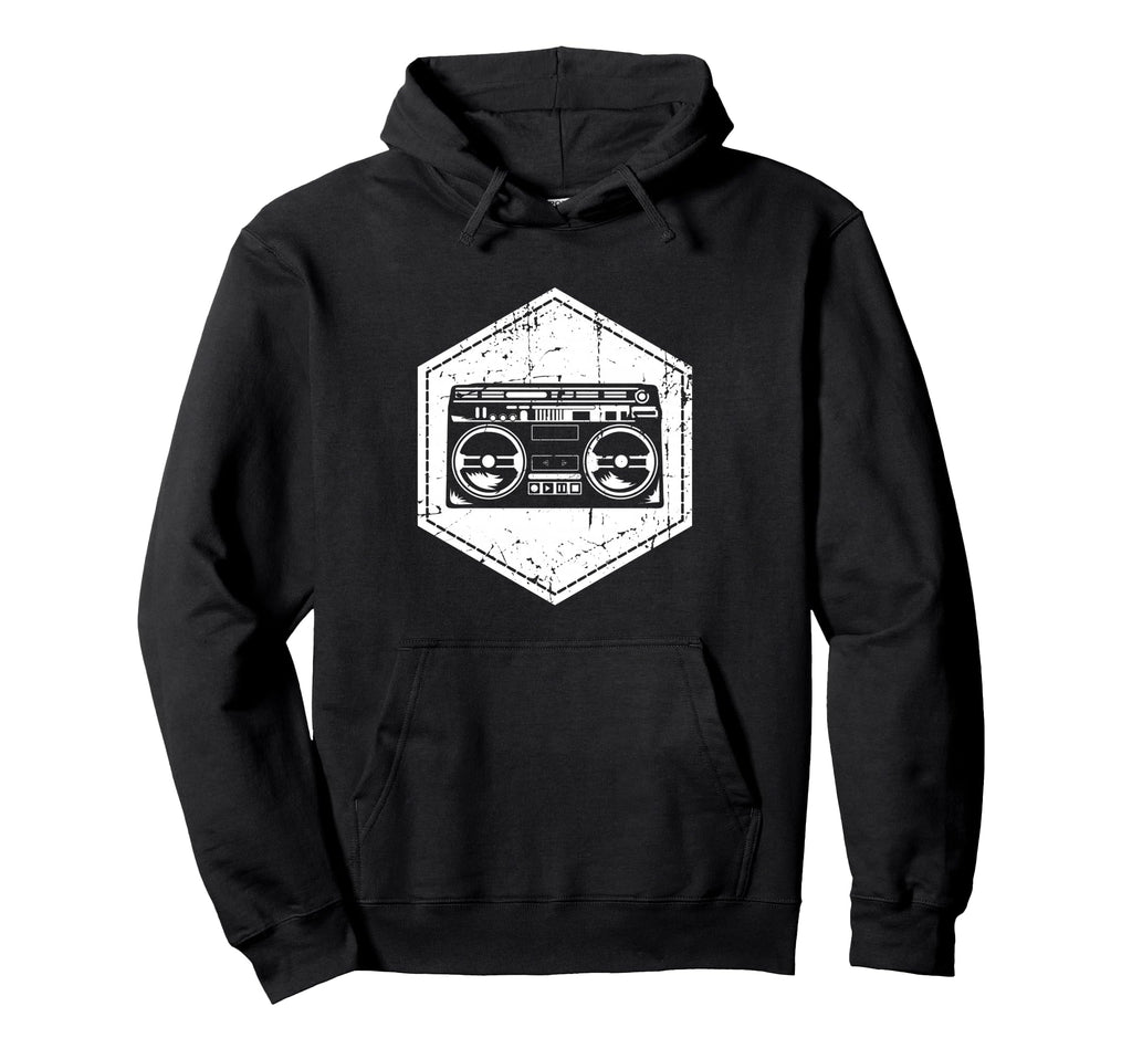 Boombox Rap Music 90S Hip Hop Party Hoodie - Custom Art Print Unisex - T-Shirt, Sweatshirt, Hoodie