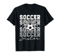 Groovy Soccer Sister Coquette Bow T-Shirt - Trendy Graphic for Adults - T-Shirt, Sweatshirt, Hoodie