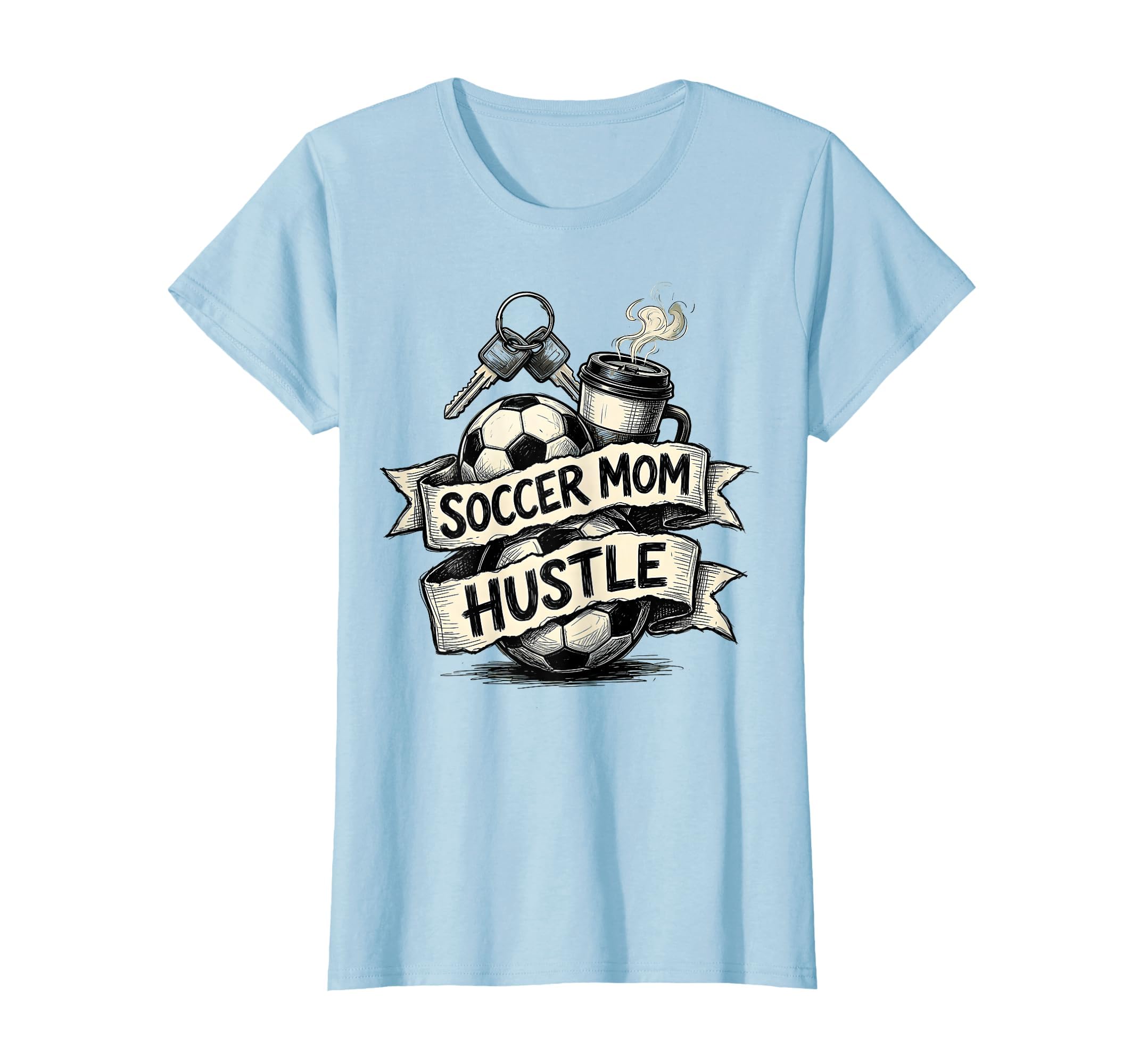 Soccer Mom Hustle T-Shirt - Minimalist Print for Adults - T-Shirt, Sweatshirt, Hoodie