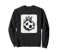Funny Crowned Soccer Ball Costume And Sweatshirt - Unique Graphic Unisex - T-Shirt, Sweatshirt, Hoodie