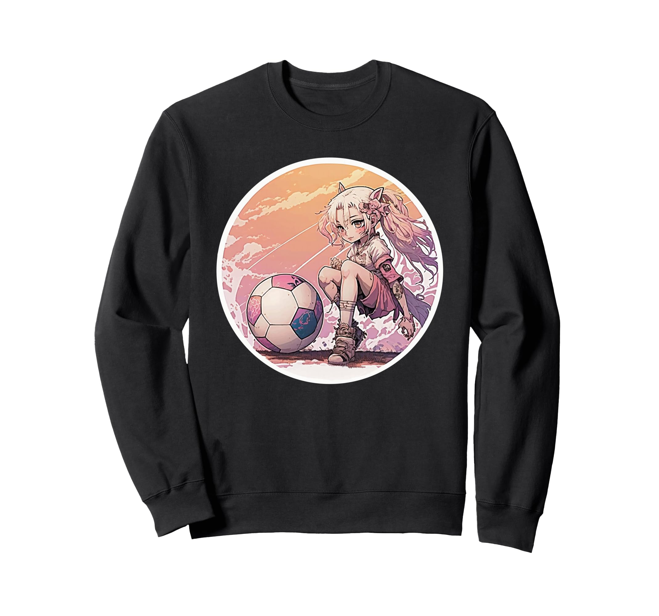 Soccer Anime Manga Soccer Outfit Sweatshirt - Novelty Apparel for Adults - T-Shirt, Sweatshirt, Hoodie