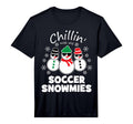 Chillin My Soccer Snowmies Funny T-Shirt - Unique Graphic for Adults - T-Shirt, Sweatshirt, Hoodie