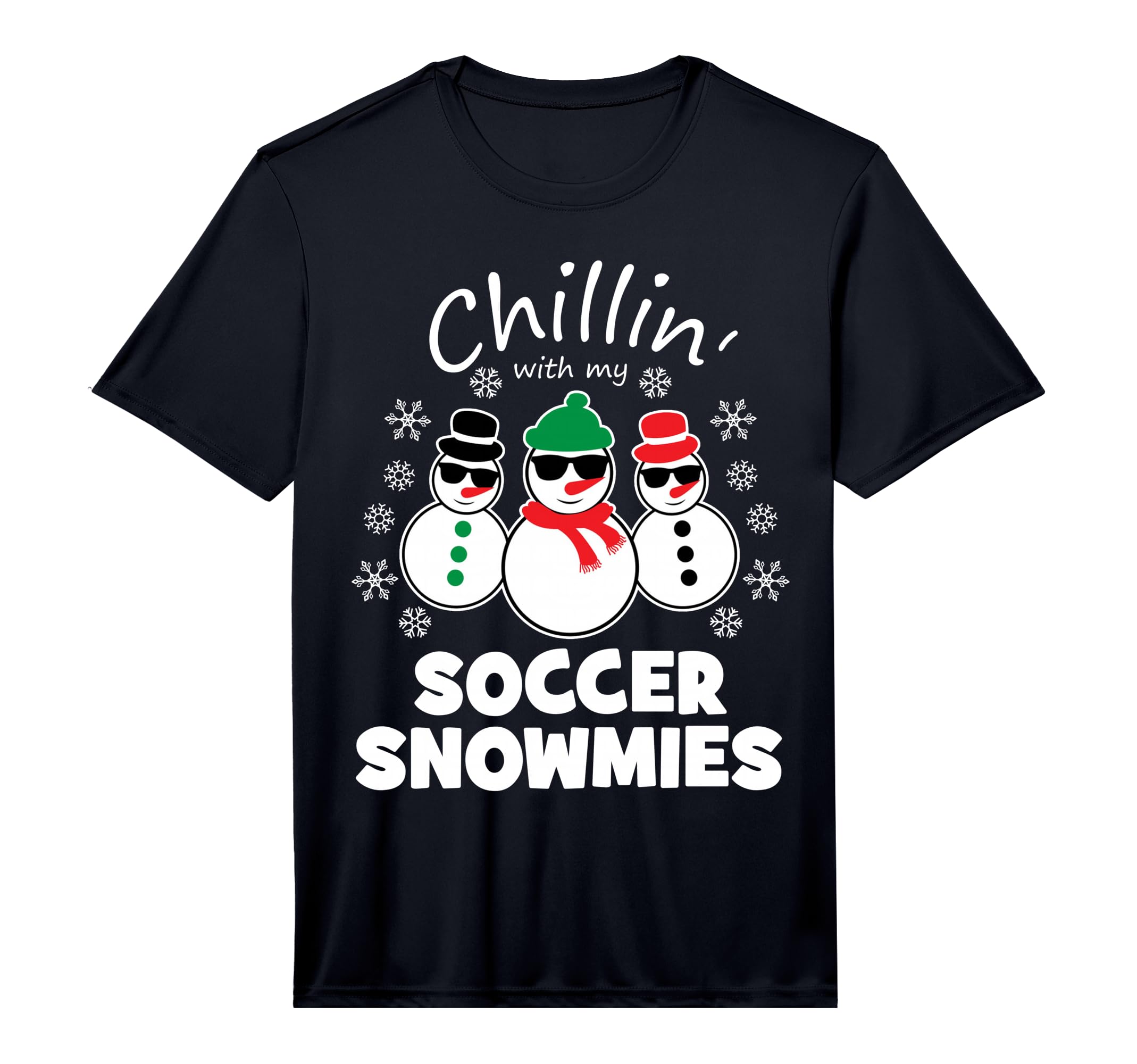 Chillin My Soccer Snowmies Funny T-Shirt - Unique Graphic for Adults - T-Shirt, Sweatshirt, Hoodie
