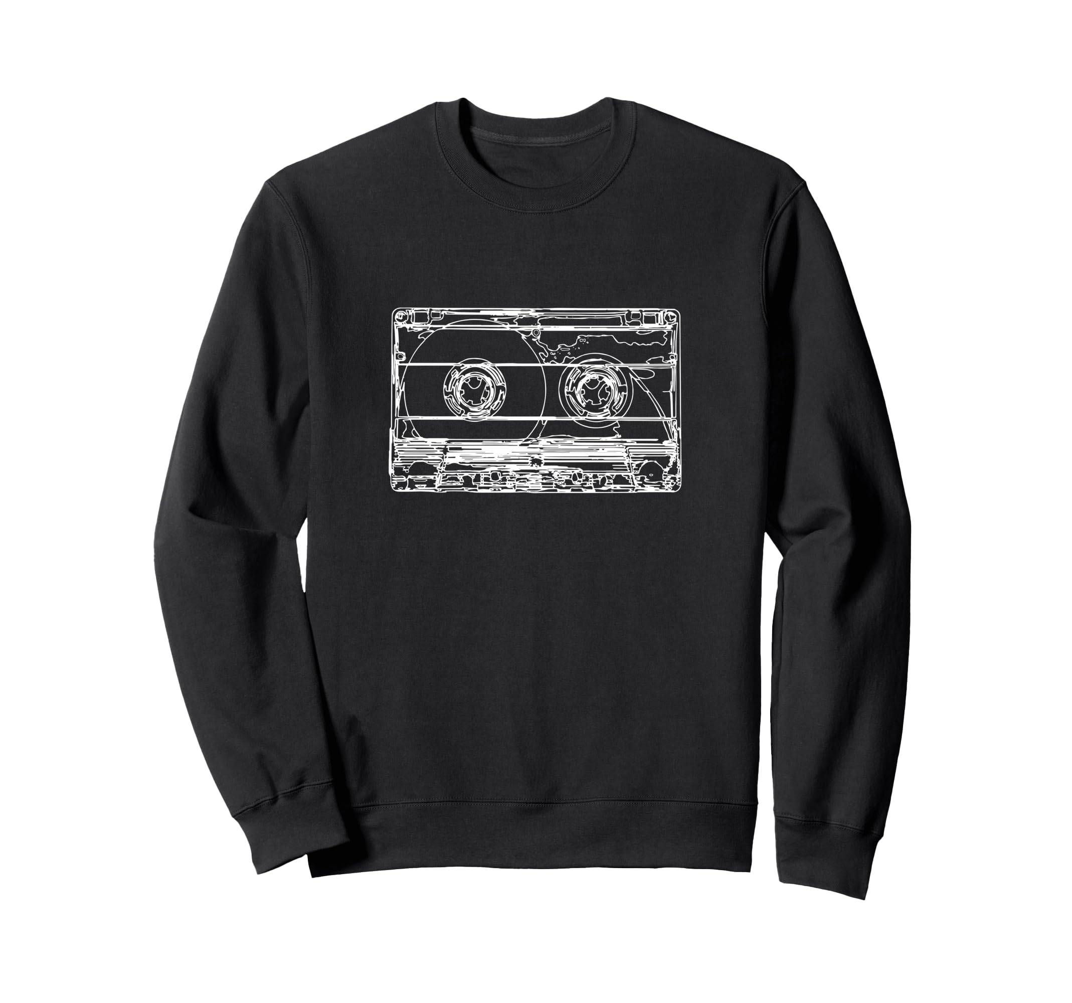 Cassette Tape Music Sweatshirt - Aesthetic Graphic Men Women - T-Shirt, Sweatshirt, Hoodie