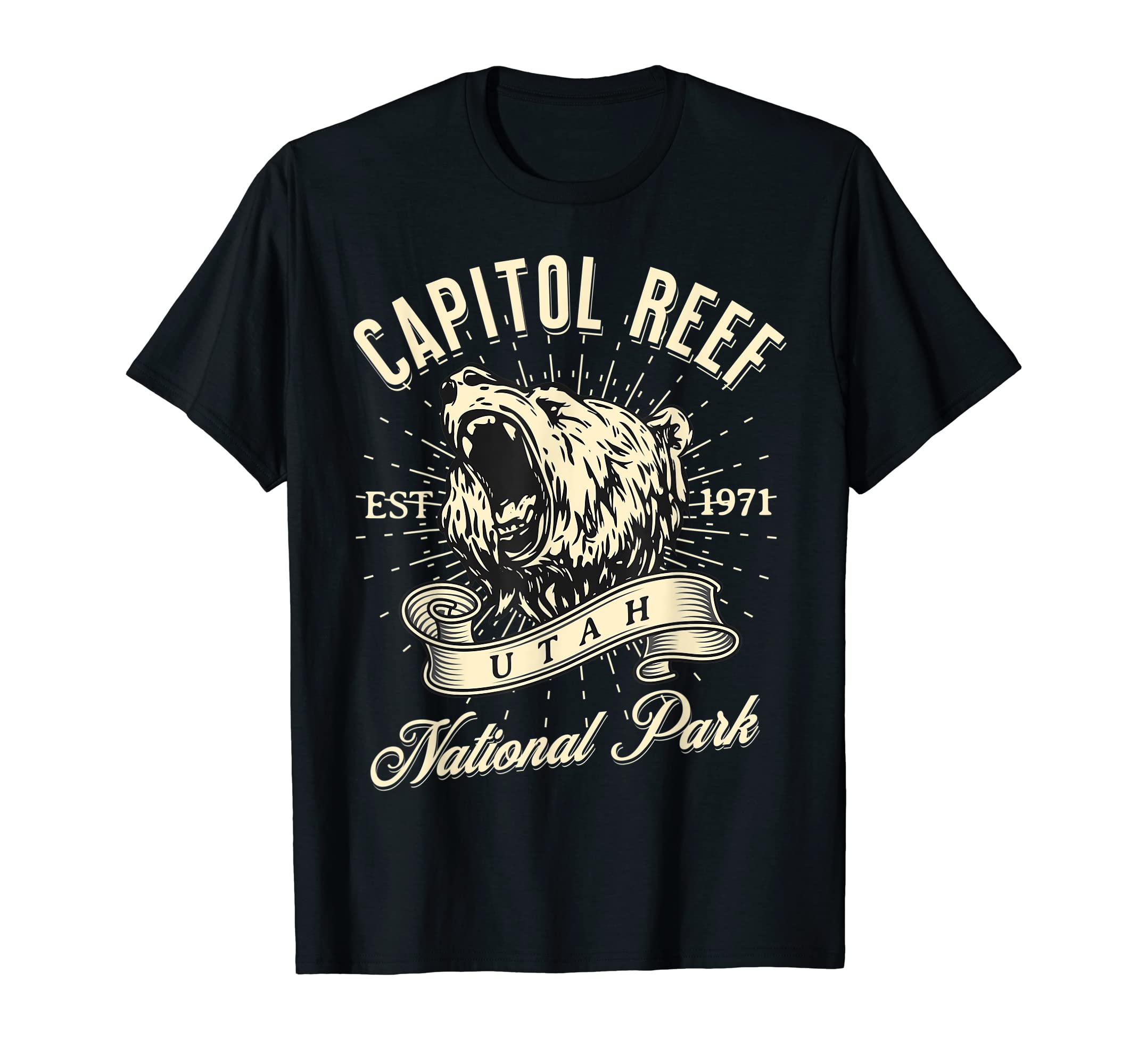 Capitol Reef National Park Utah Bear Hike T-Shirt - Novelty Apparel Unisex - T-Shirt, Sweatshirt, Hoodie