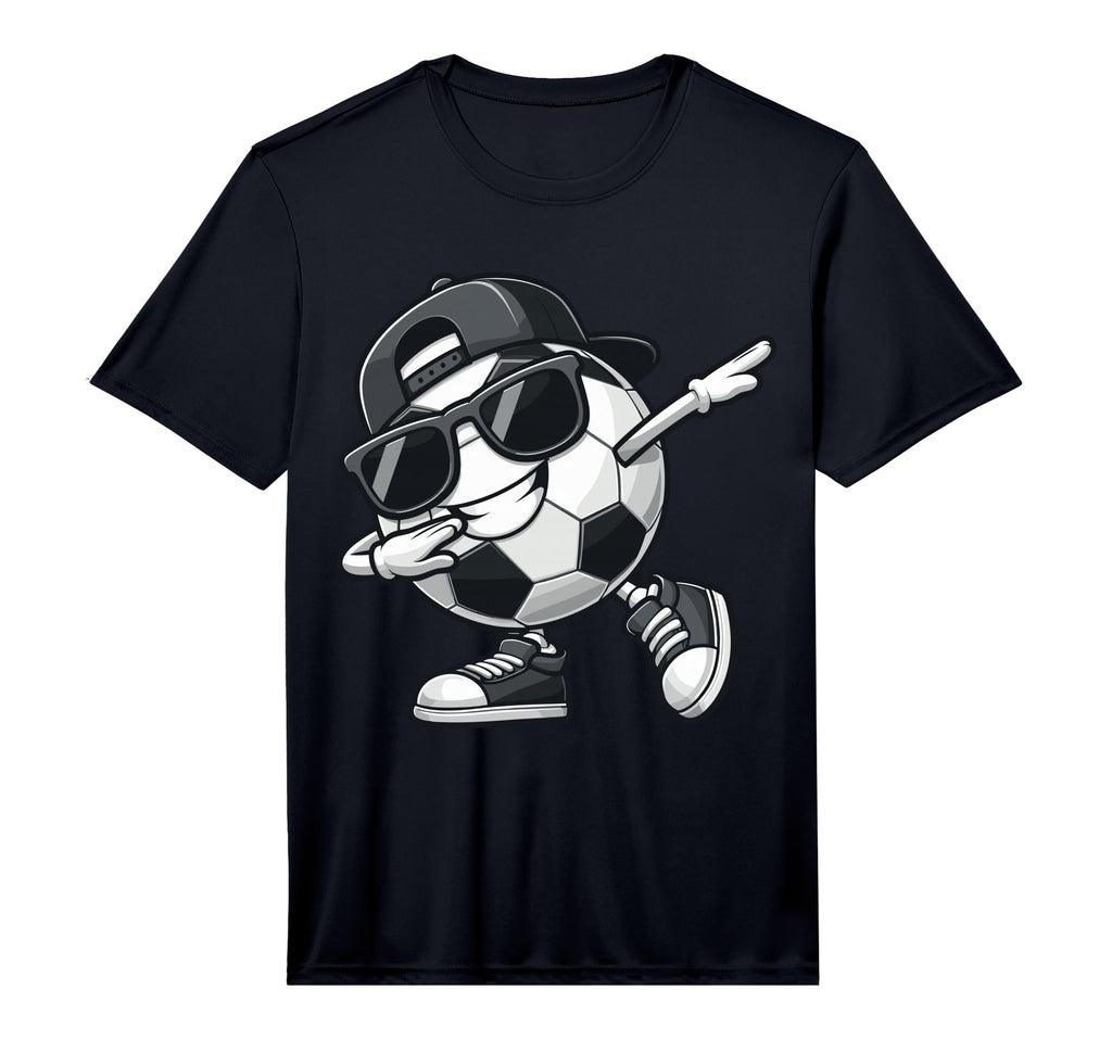 Dabbing Soccer Ball Player Performance T-Shirt - Fun Novelty Design Unisex - T-Shirt, Sweatshirt, Hoodie