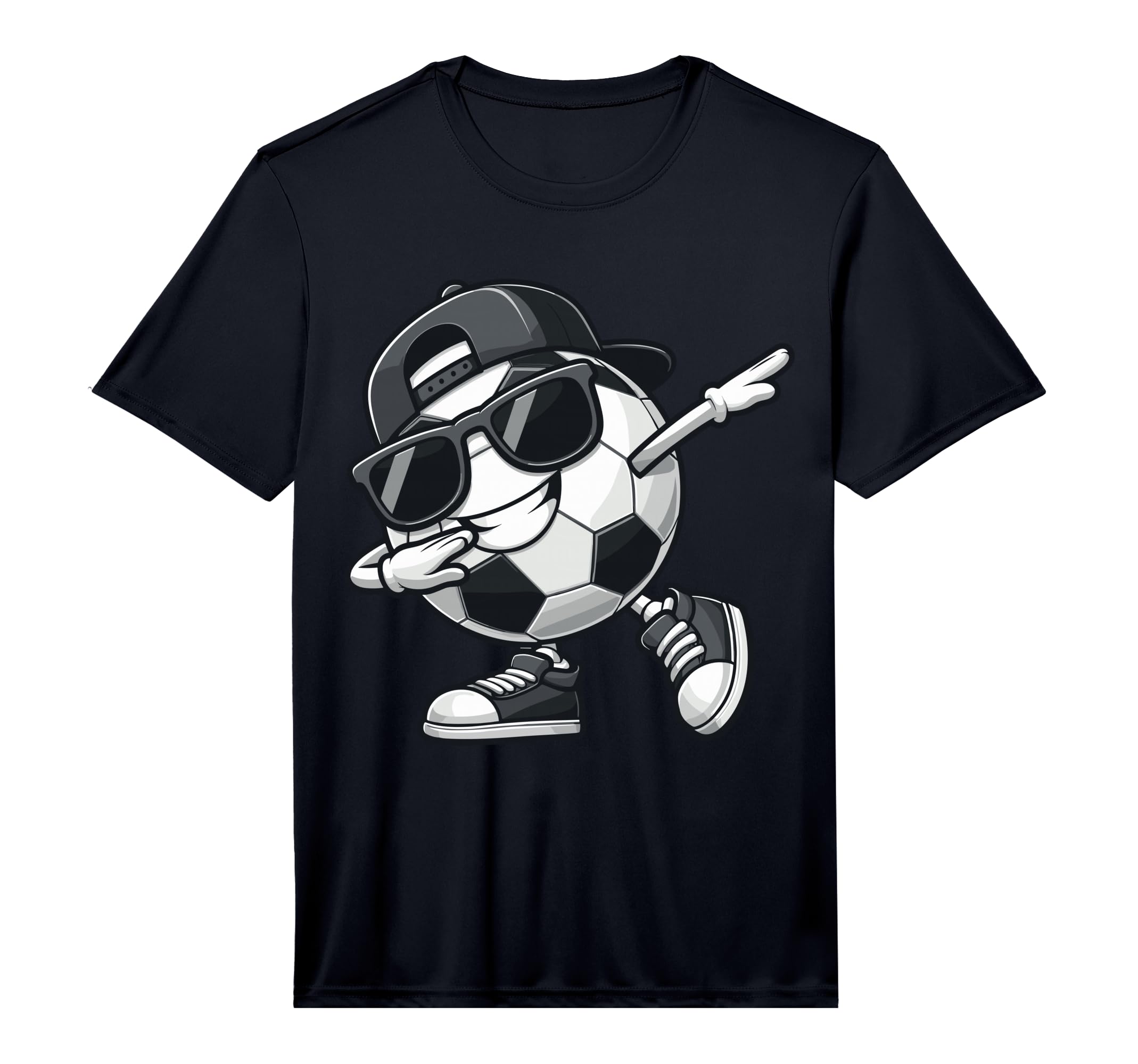 Dabbing Soccer Ball Player Performance T-Shirt - Fun Novelty Design Unisex - T-Shirt, Sweatshirt, Hoodie