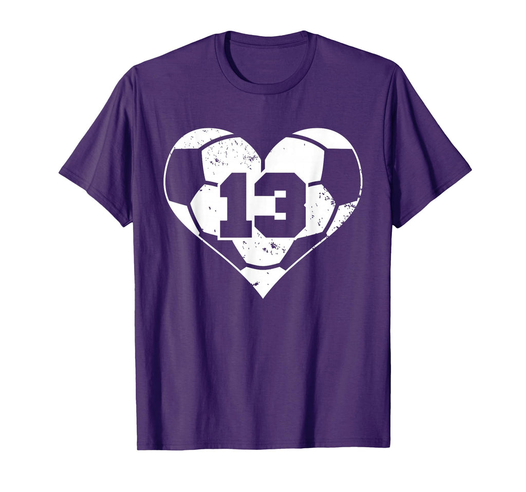 Soccer Number 13 Jersey Funny Soccer T-Shirt - Novelty Apparel Men Women - T-Shirt, Sweatshirt, Hoodie