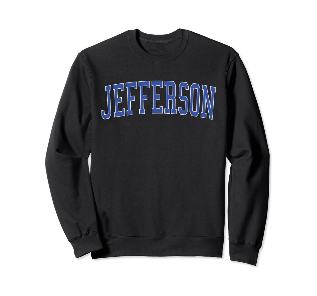 Jefferson La Distressed Blue Sweatshirt - Streetwear Style for Adults - T-Shirt, Sweatshirt, Hoodie