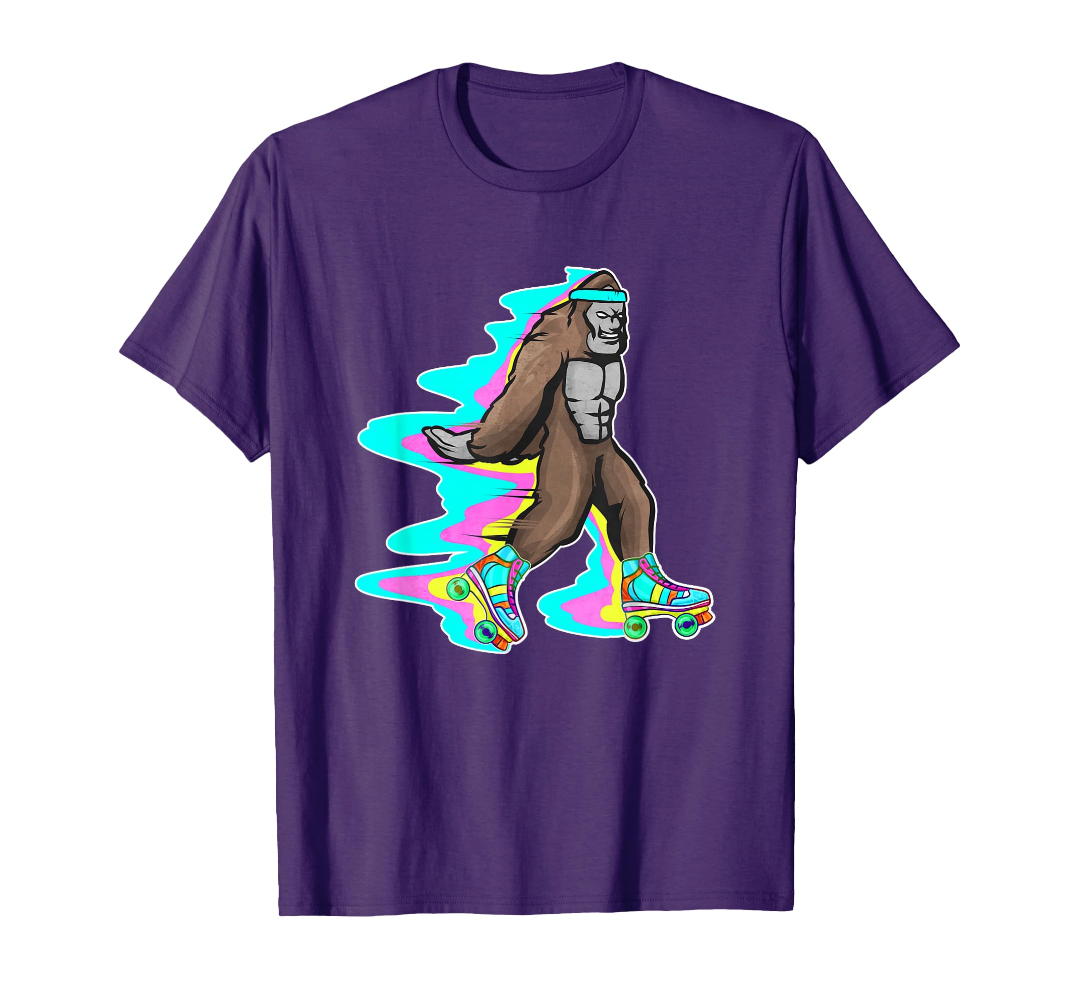 Funny Bigfoot Roller Skates Roller Skate T-Shirt - Graphic Print Men Women - T-Shirt, Sweatshirt, Hoodie