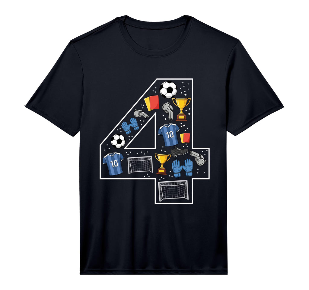 Mens 4Th Birthday 4 Year Old Football T-Shirt - Streetwear Style Unisex - T-Shirt, Sweatshirt, Hoodie