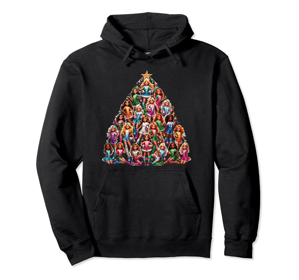 Soccer Tree Holiday Soccer Team Hoodie - Novelty Apparel for Adults - T-Shirt, Sweatshirt, Hoodie