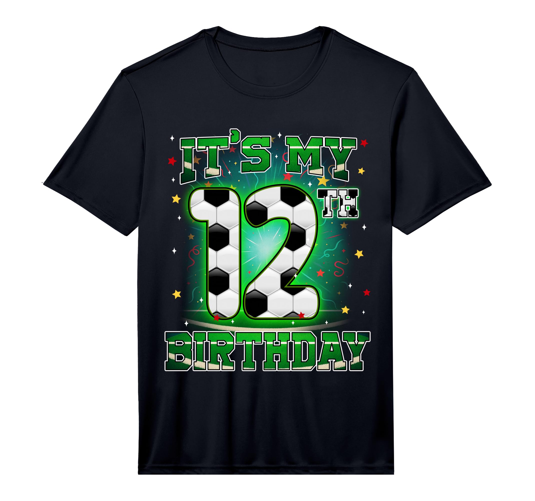 Its My 12Th Birthday Soccer 12 T-Shirt - Fun Novelty Design for Adults - T-Shirt, Sweatshirt, Hoodie