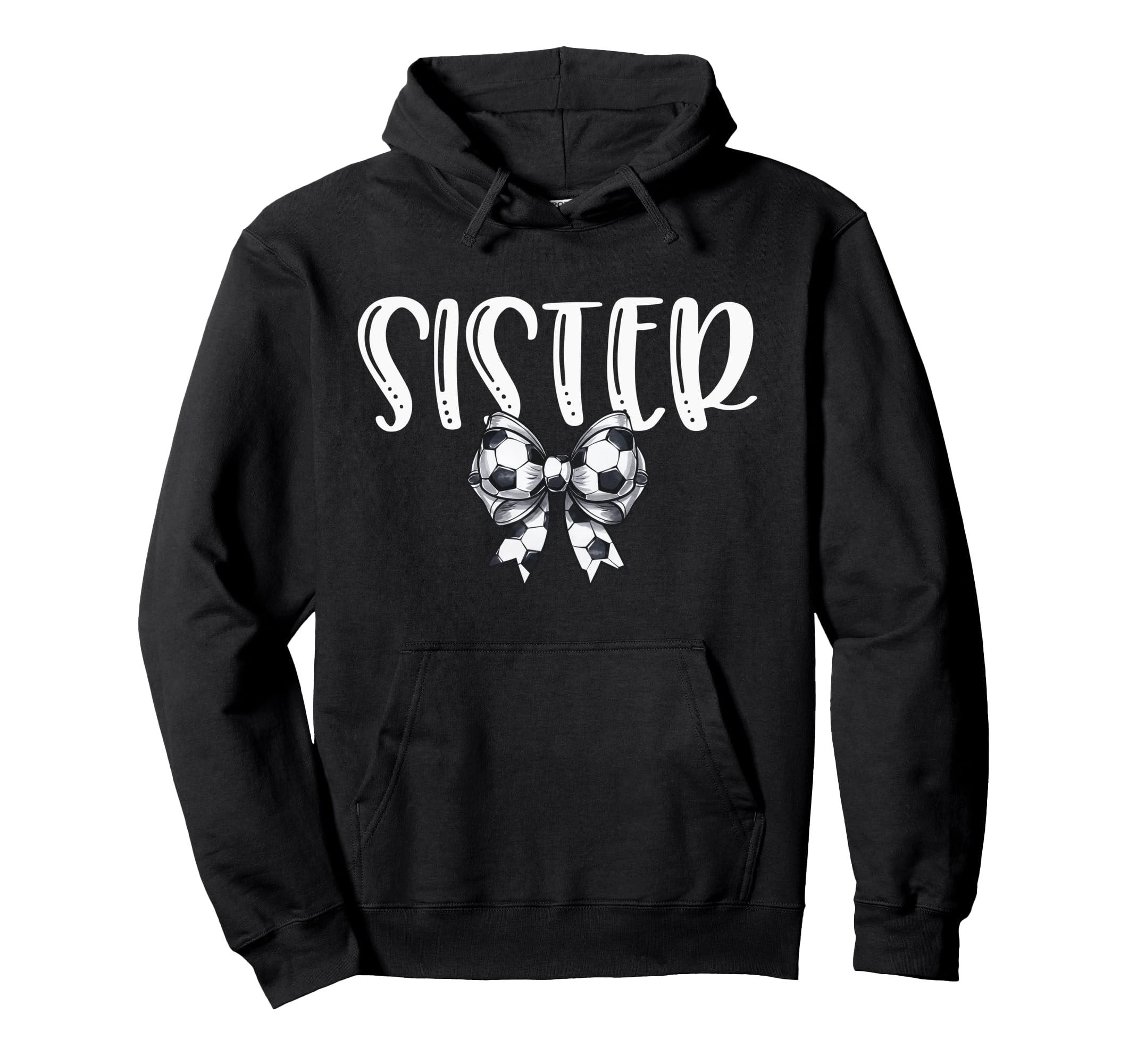 Coquette Soccer Sister Spirit Hoodie - Aesthetic Graphic for Adults - T-Shirt, Sweatshirt, Hoodie