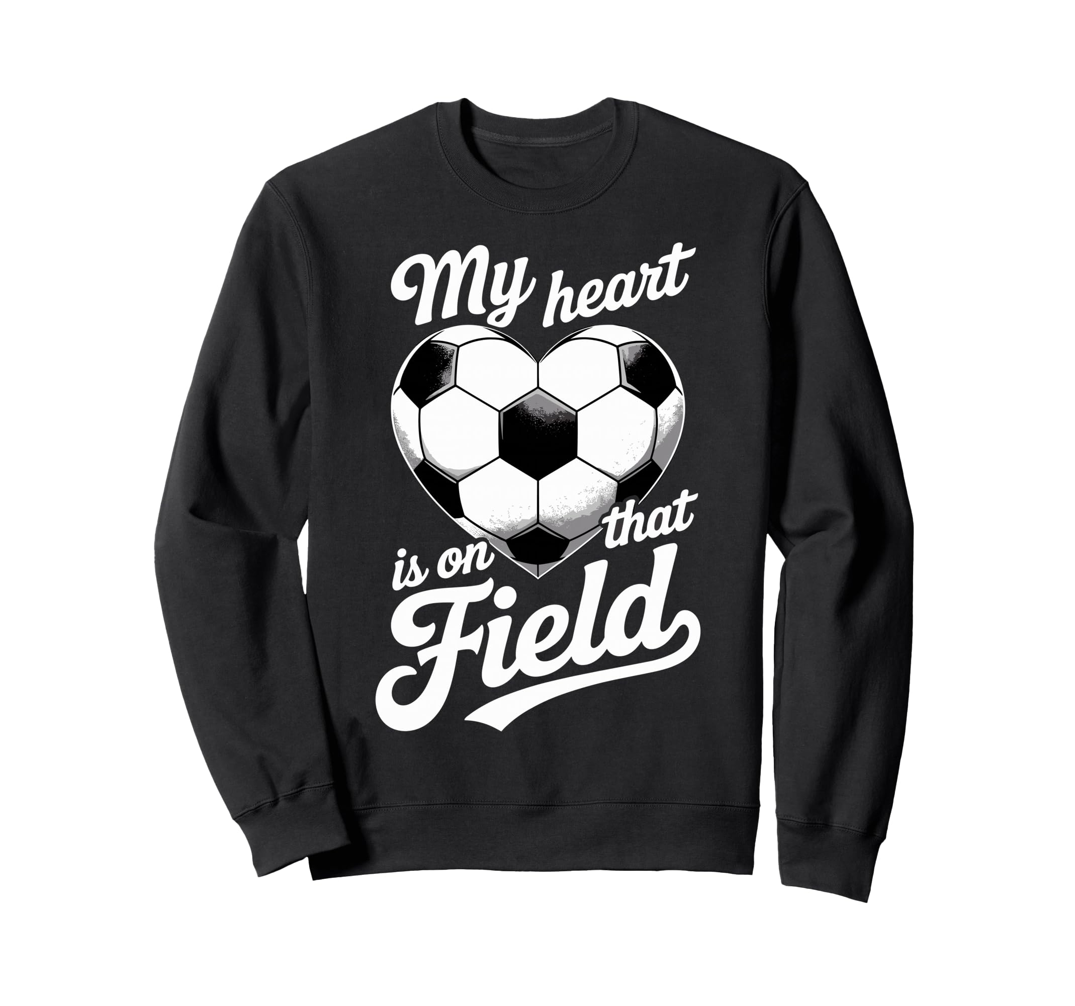 My Heart Is That Field Soccer Player Sweatshirt - Minimalist Print Unisex - T-Shirt, Sweatshirt, Hoodie