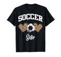 Soccer Sister Game Day Leopard Pattern T-Shirt - Aesthetic Graphic Unisex - T-Shirt, Sweatshirt, Hoodie