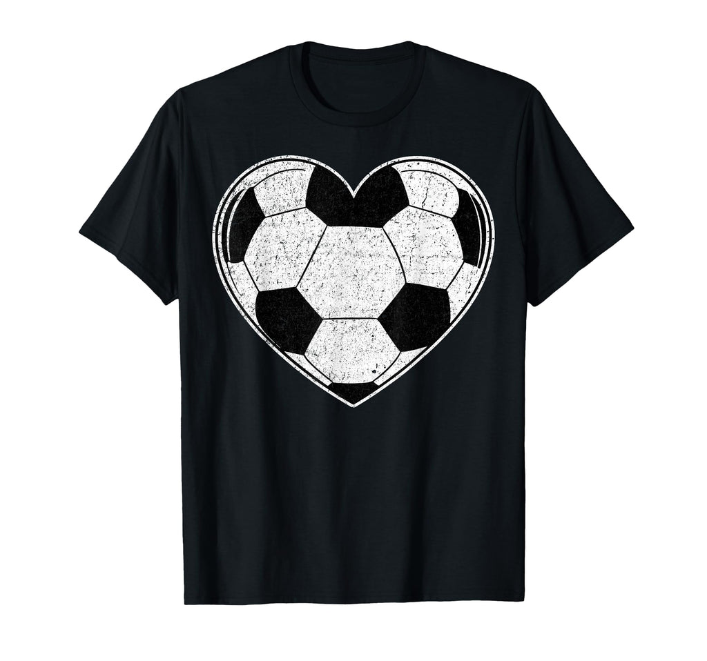Heart Shape Soccer Valentines Day Soccer T-Shirt - Unique Graphic Unisex - T-Shirt, Sweatshirt, Hoodie
