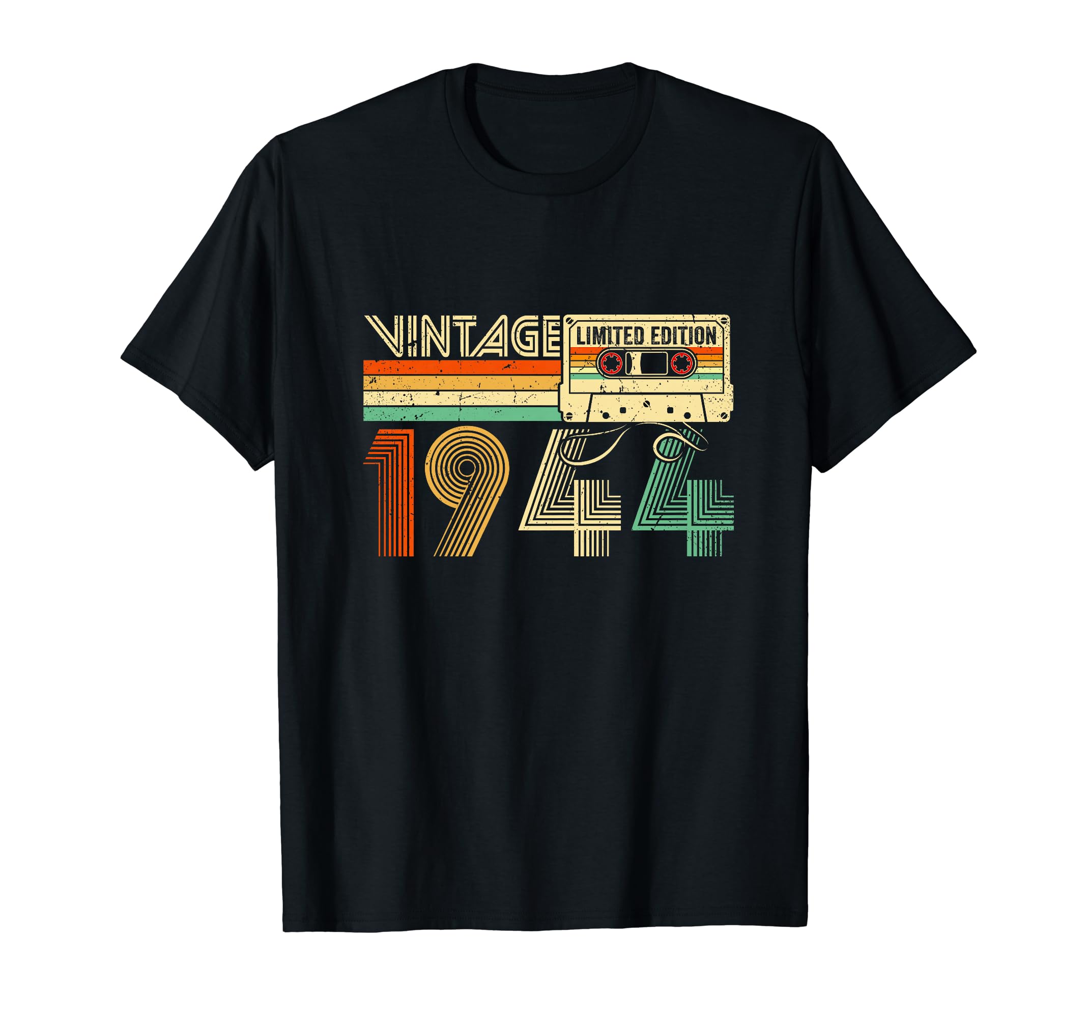 1944 80 Years Old Cassette Tape T-Shirt - Fun Novelty Design Men Women - T-Shirt, Sweatshirt, Hoodie