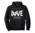 Love Soccer Funny Hearty Soccer Field Hoodie - Unique Graphic for Adults - T-Shirt, Sweatshirt, Hoodie
