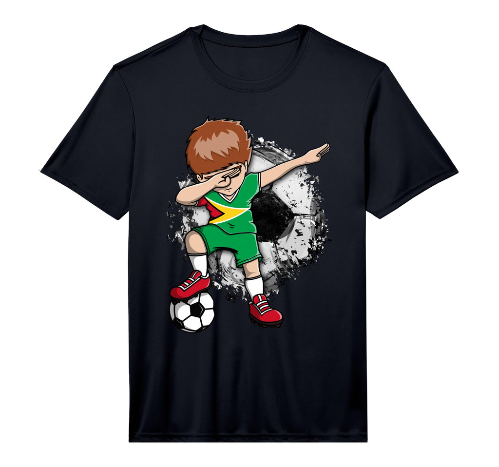 Dabbing Soccer Guyana Jersey T-Shirt - Casual Everyday Wear for Adults - T-Shirt, Sweatshirt, Hoodie