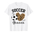 Soccer Granna Heart Leopard Granna T-Shirt - Unique Graphic for Adults - T-Shirt, Sweatshirt, Hoodie
