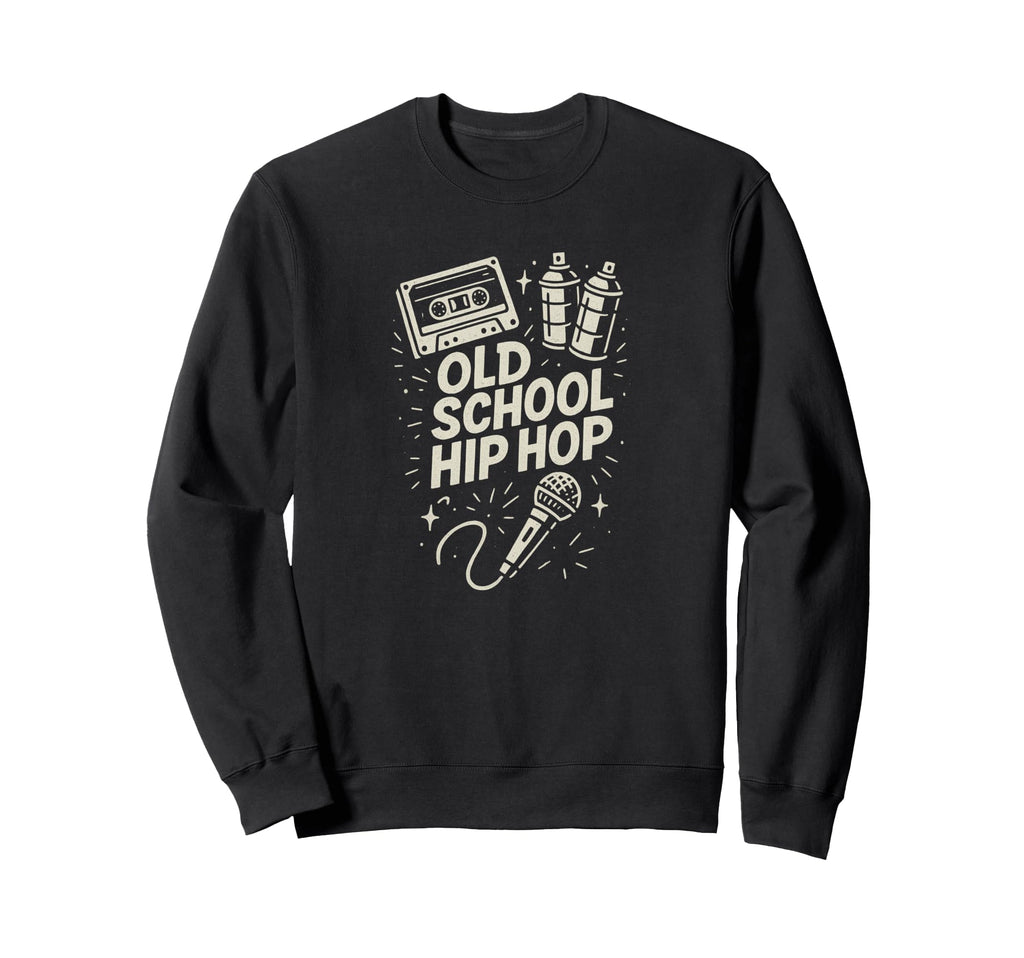 Raised Old School Hip Hop Rap Sweatshirt - Custom Art Print Men Women - T-Shirt, Sweatshirt, Hoodie