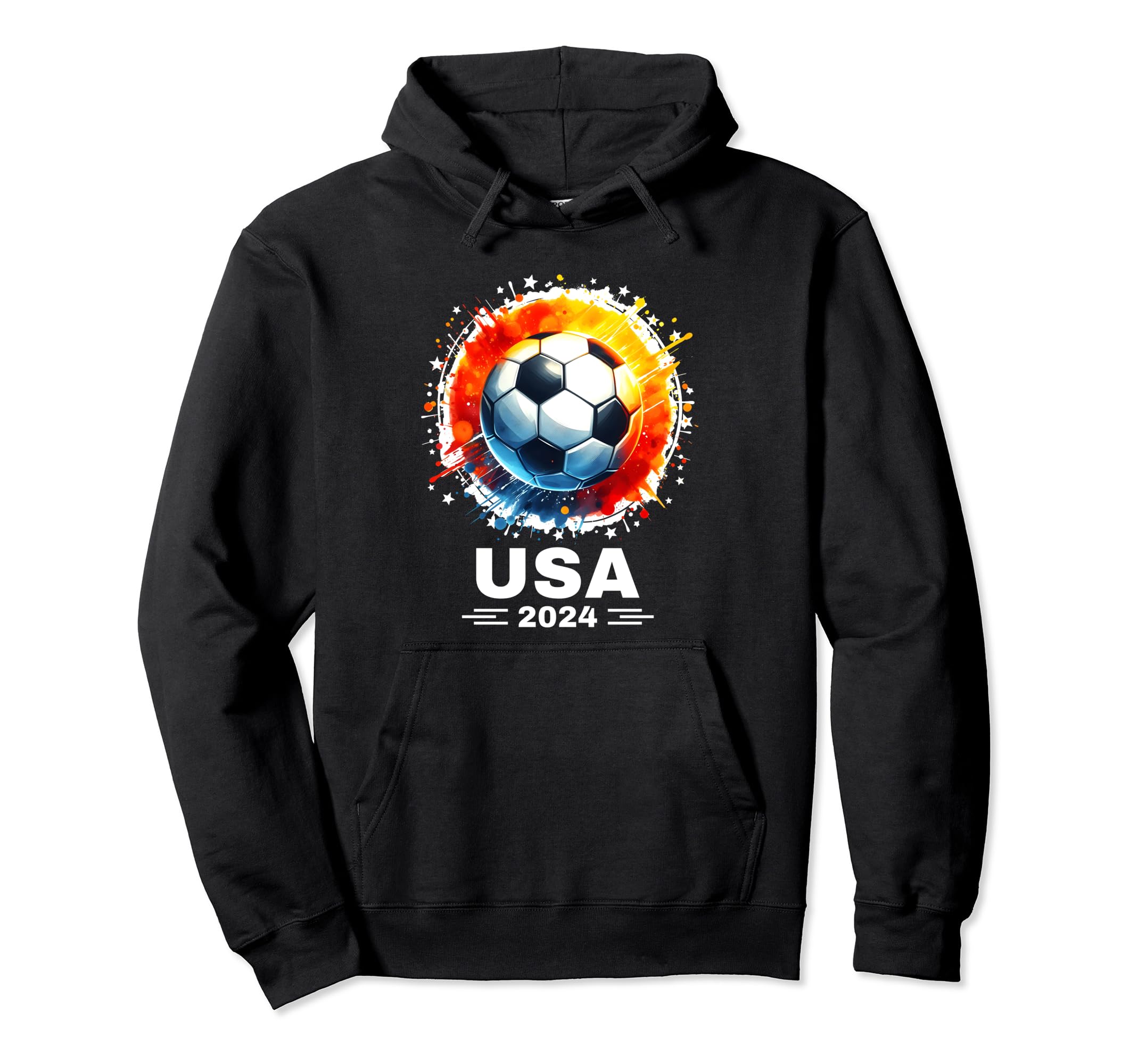 American Flag Soccer Womens Soccer Hoodie - Trendy Graphic for Adults - T-Shirt, Sweatshirt, Hoodie