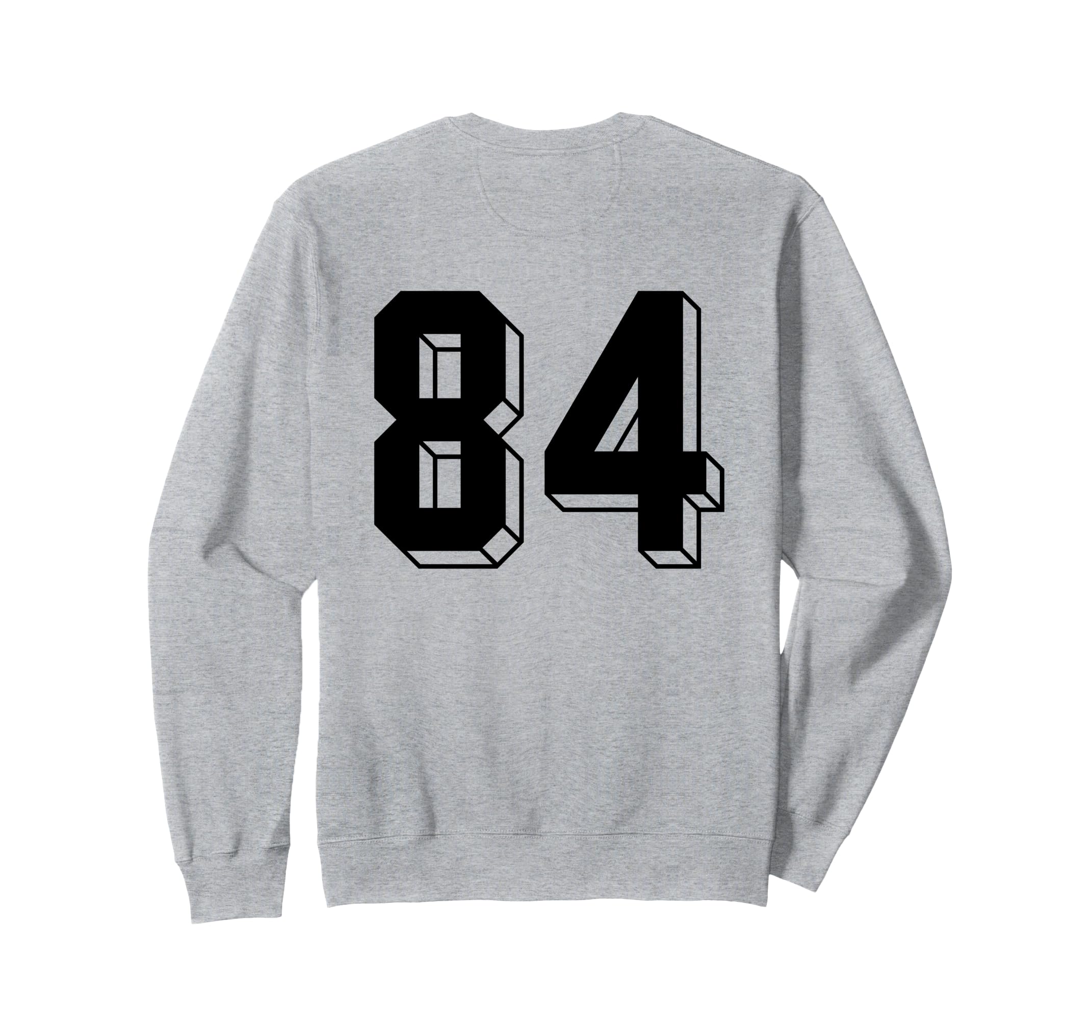 Number 84 Backside 80S 90S Team Sweatshirt - Minimalist Print Unisex - T-Shirt, Sweatshirt, Hoodie