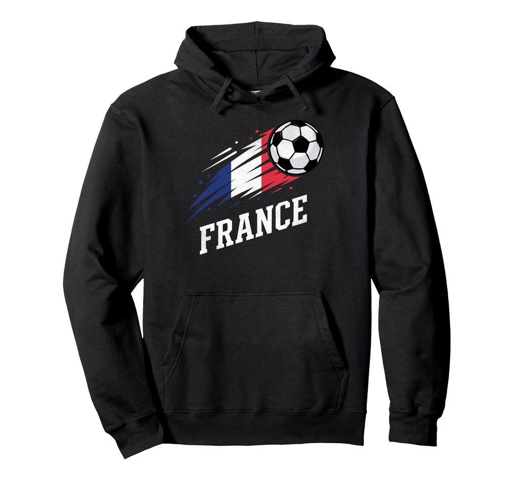 France Soccer Fan Flag Football Sports Hoodie - Minimalist Print Men Women - T-Shirt, Sweatshirt, Hoodie
