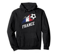 France Soccer Fan Flag Football Sports Hoodie - Minimalist Print Men Women - T-Shirt, Sweatshirt, Hoodie