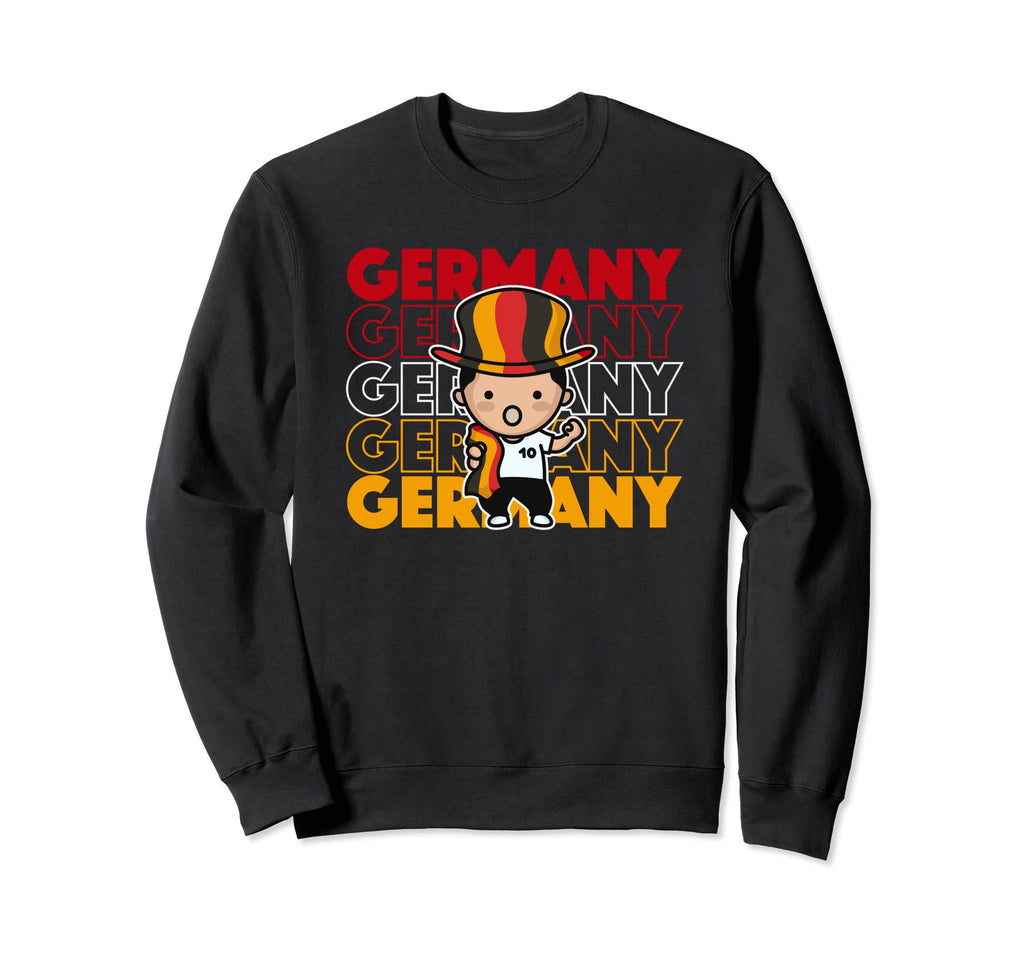 German Soccer Fan I Love Germany Sweatshirt - Trendy Graphic Unisex - T-Shirt, Sweatshirt, Hoodie